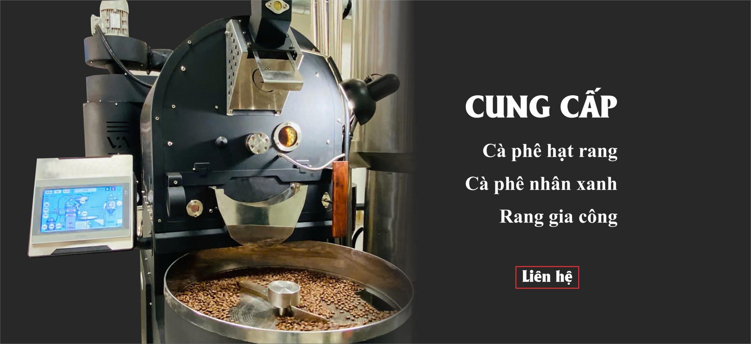 Xưởng rang cafe, rang gia công, nhà máy rang cafe