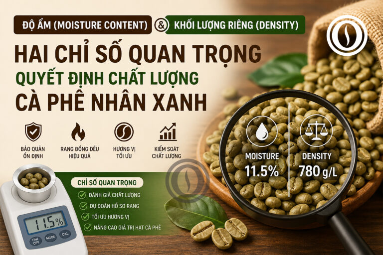 Độ ẩm cà phê nhân xanh