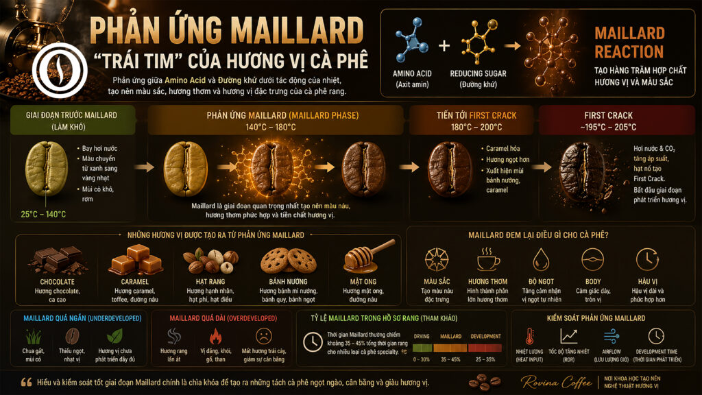 Phản ứng Maillard là gì? tại sao nó quyết định hương vị cà phê?