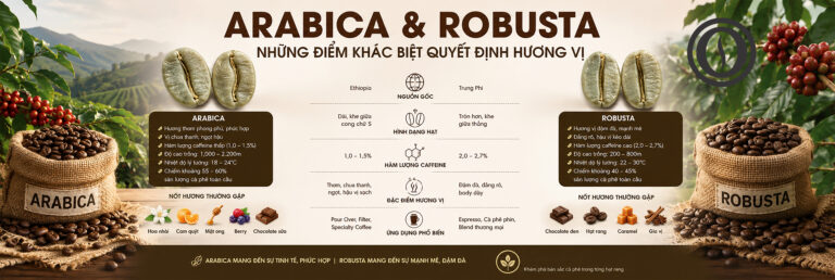Arabica Và Robusta Khác Nhau Như Thế Nào? So Sánh Chi Tiết Từ A-Z