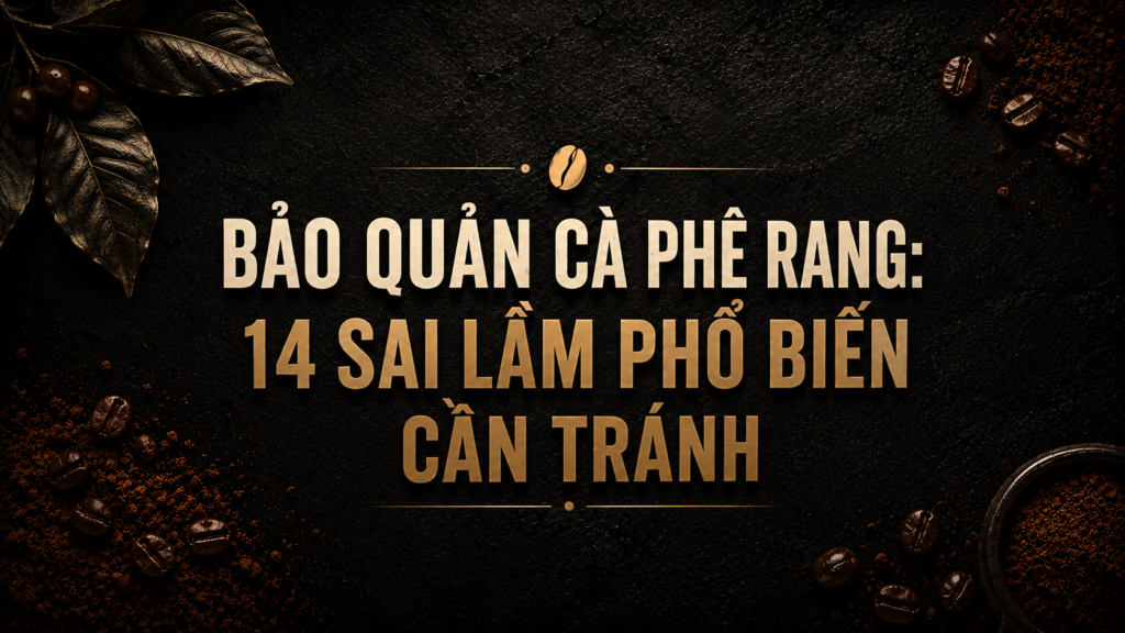 Bảo Quản Cà Phê Rang: 14 Sai Lầm Phổ Biến Cần Tránh